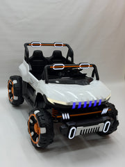 White Electric Jeep 8688